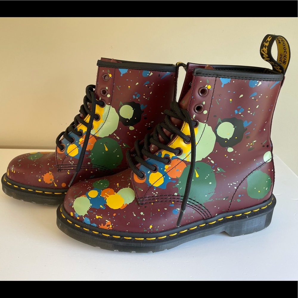 NEW Doc Martens with Paint Splatter
